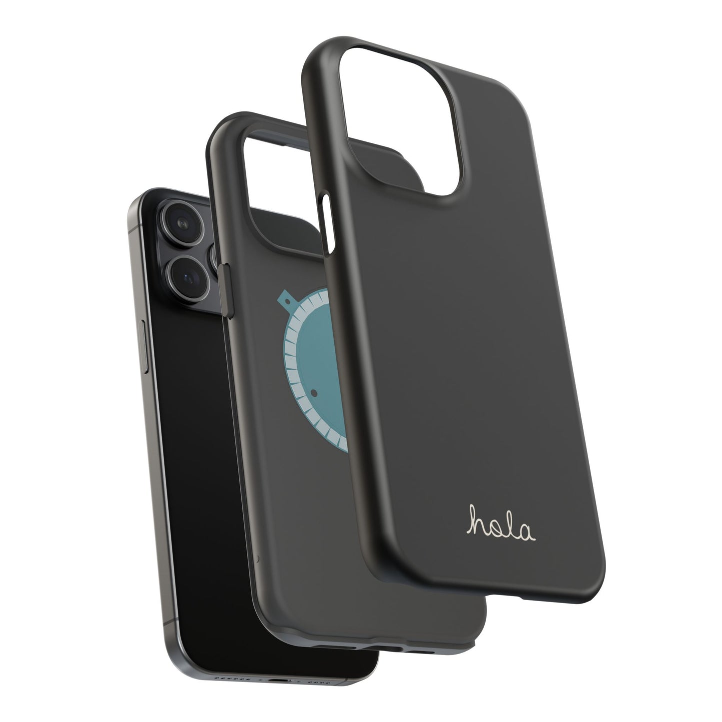 Minimalist iPhone Magnetic Case "Hello"
