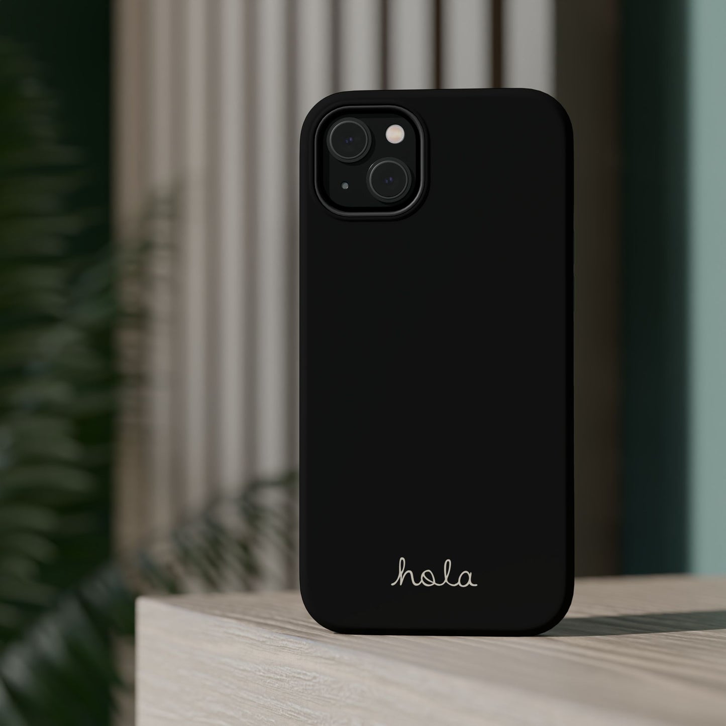 Minimalist iPhone Magnetic Case "Hello"
