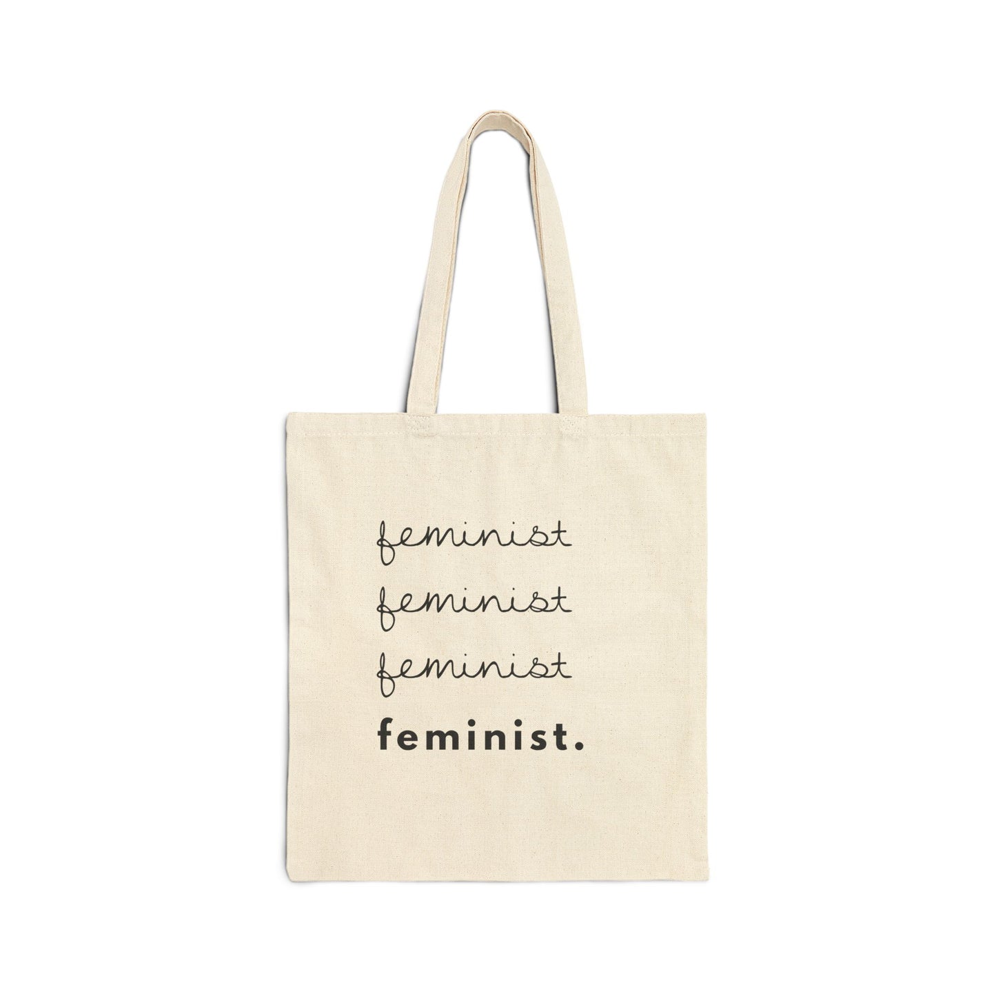 "Feminist." | Minimalist Cotton Tote