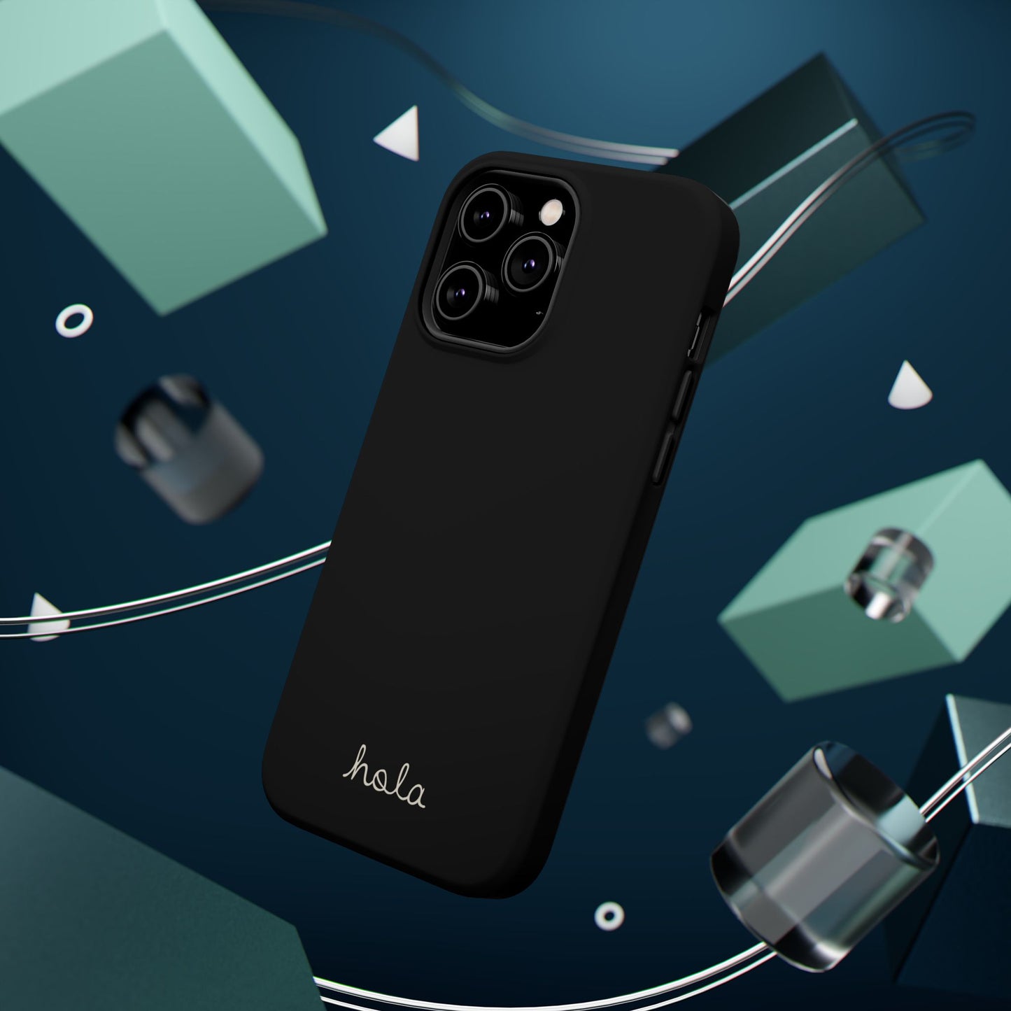 Minimalist iPhone Magnetic Case "Hello"
