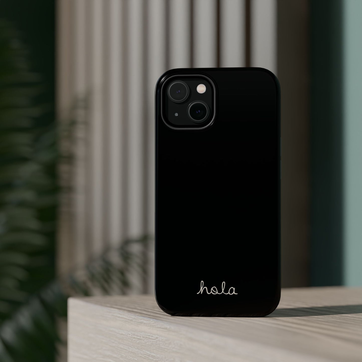 Minimalist iPhone Magnetic Case "Hello"