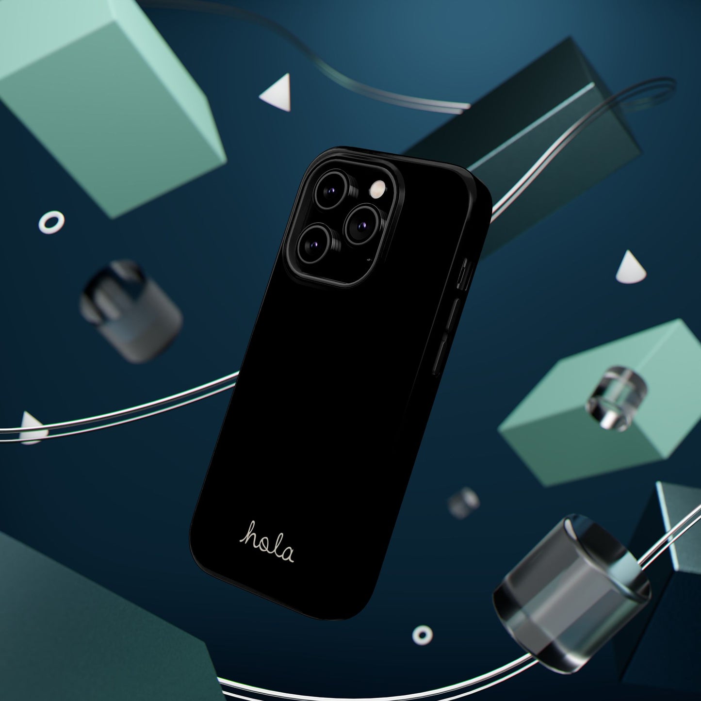 Minimalist iPhone Magnetic Case "Hello"