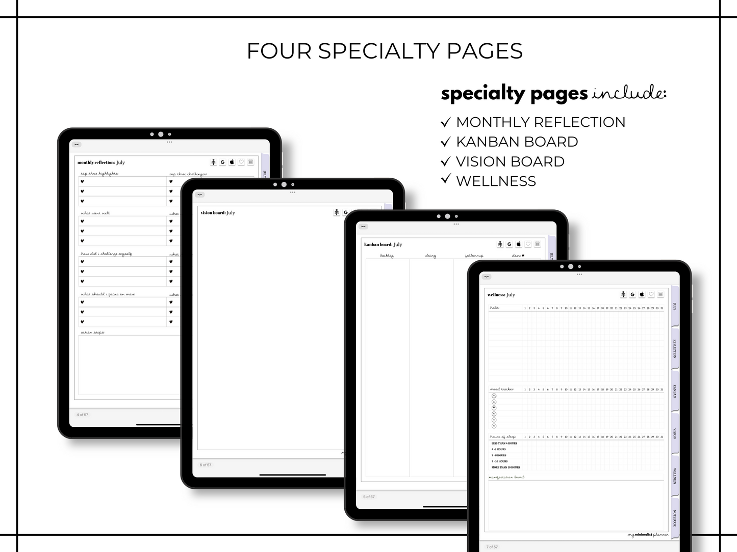 August 2025 - Monthly Minimalist Digital Planner