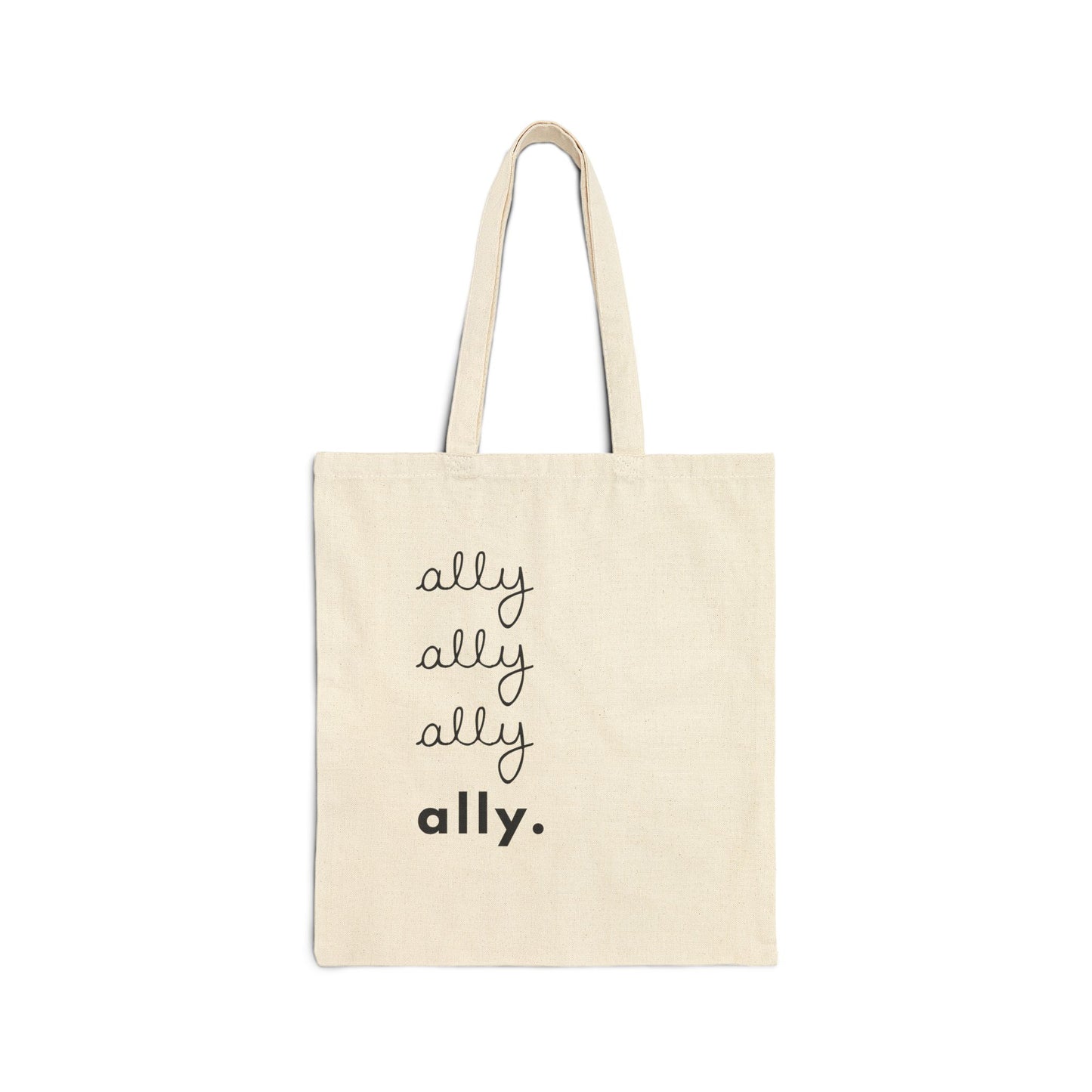 "Ally." | Minimalist Cotton Tote