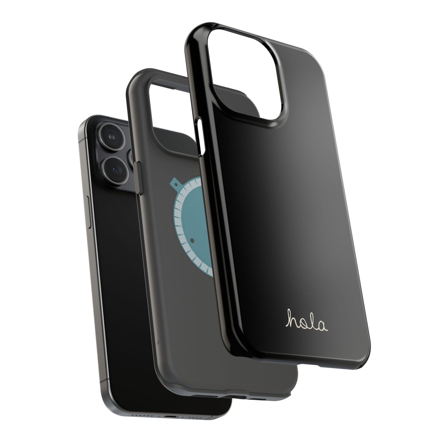 Minimalist iPhone Magnetic Case "Hello"