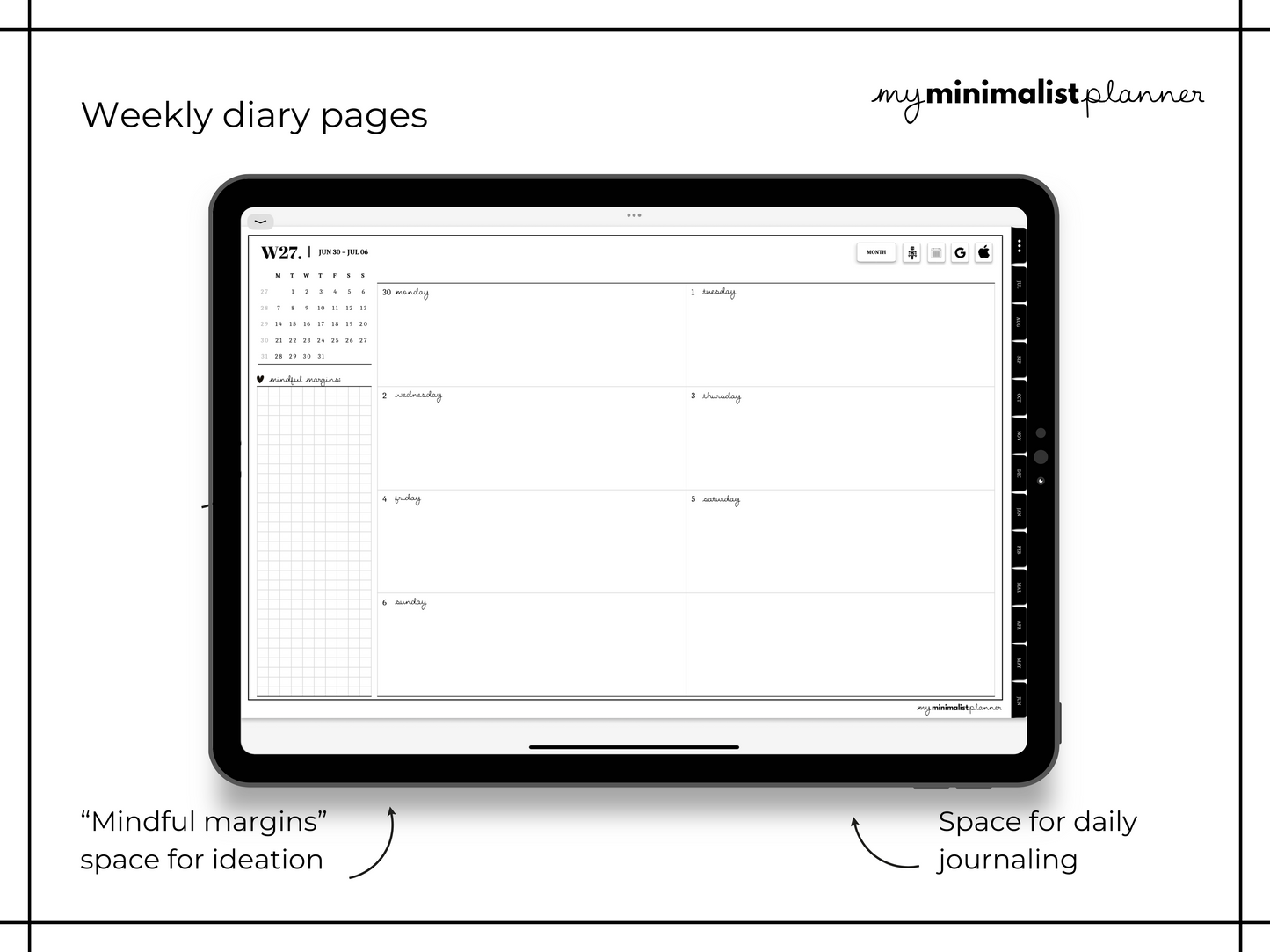 25-26 Minimalist Digital Diary