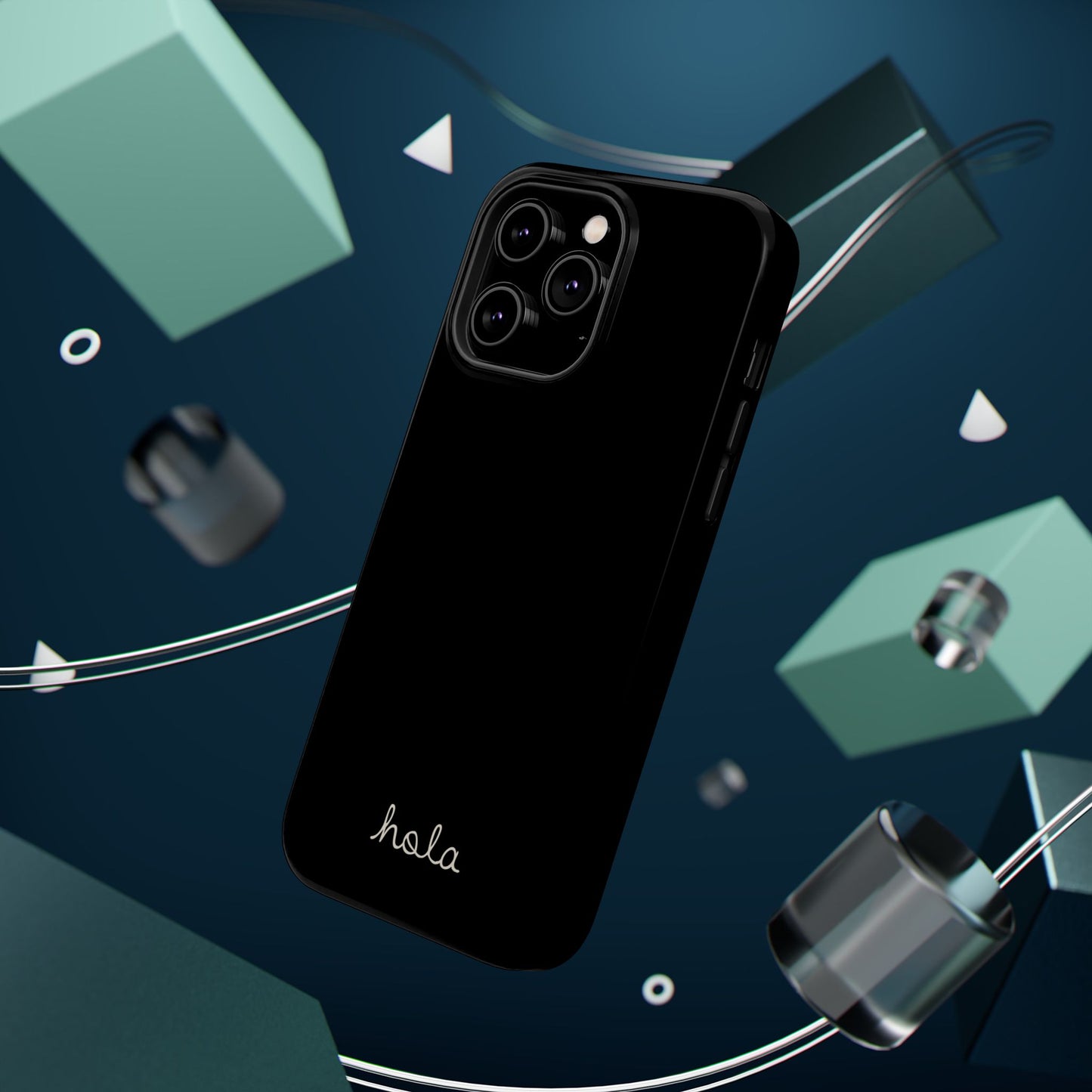 Minimalist iPhone Magnetic Case "Hello"