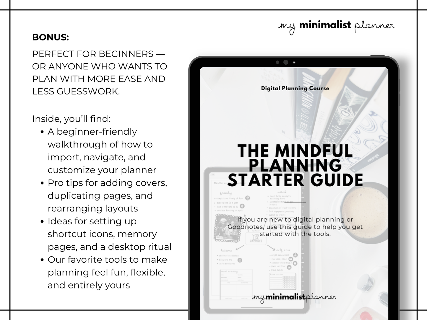 Calm Start Bootcamp (Digital Planning Workshop)