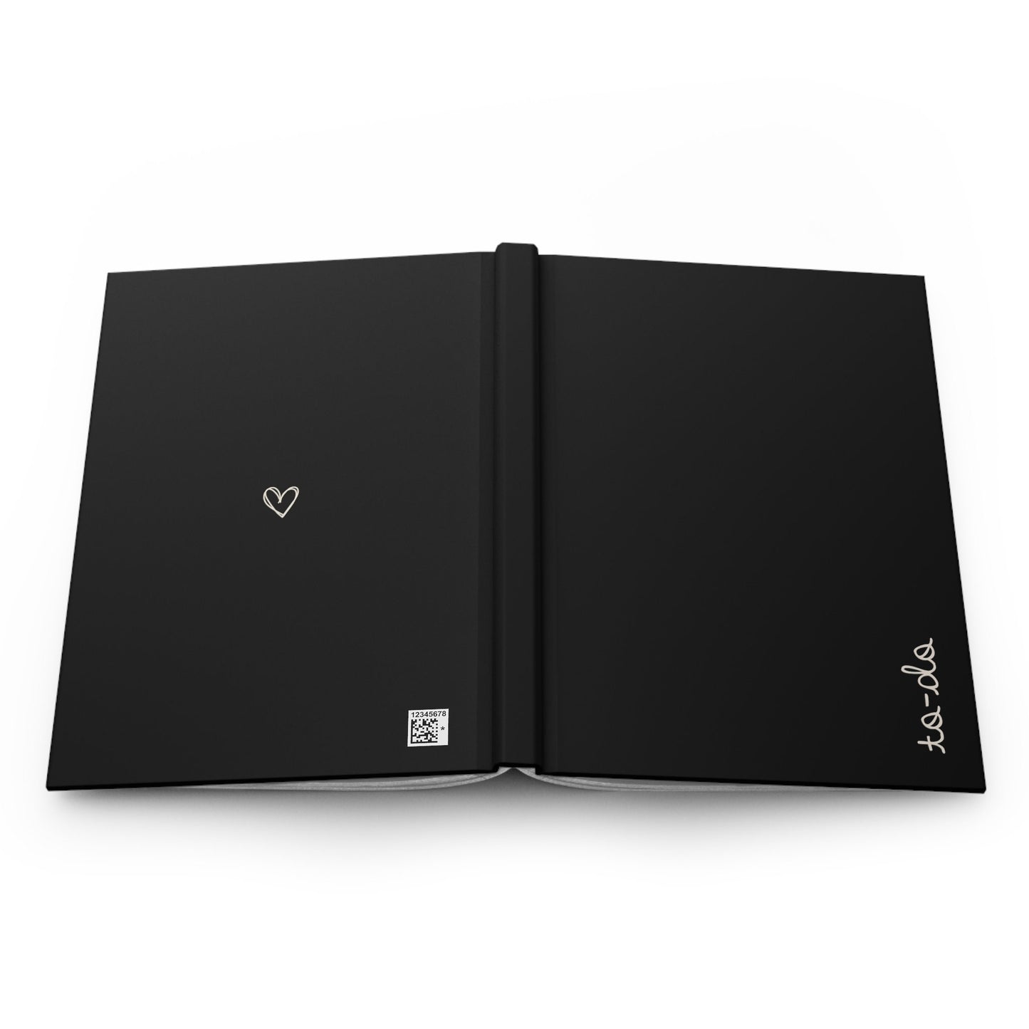 Minimalist To-do Hardcover Notebook, Black & White Office Journal, Professional Planner Matte