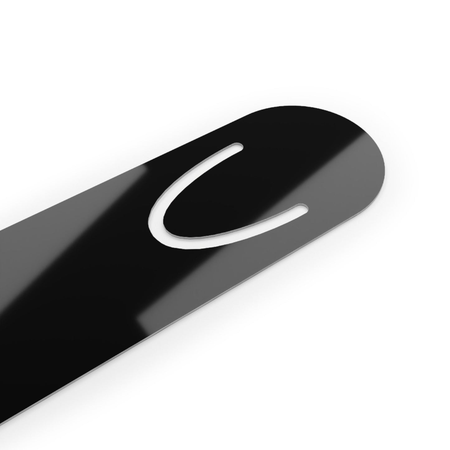 Minimalist Currently Reading Bookmark, Black Luxury Metallic Page Markers