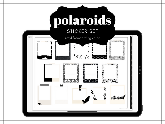 Minimalist Polaroids Sticker Set
