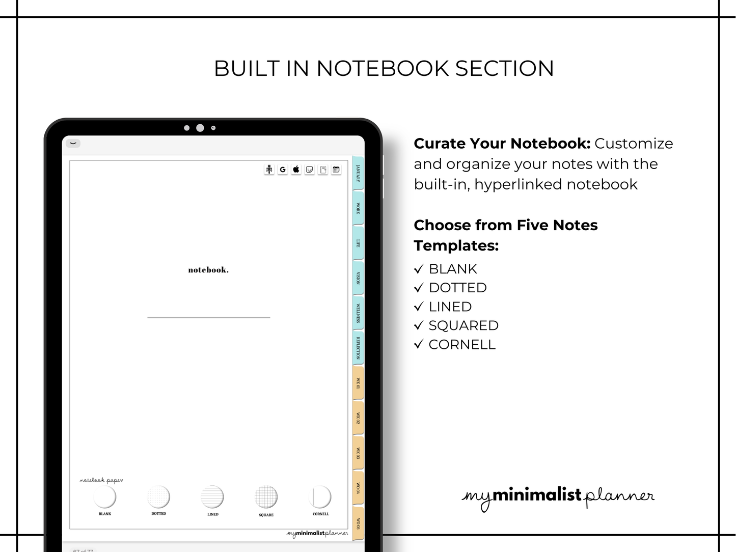 February 2026 - Monthly Minimalist Digital Planner