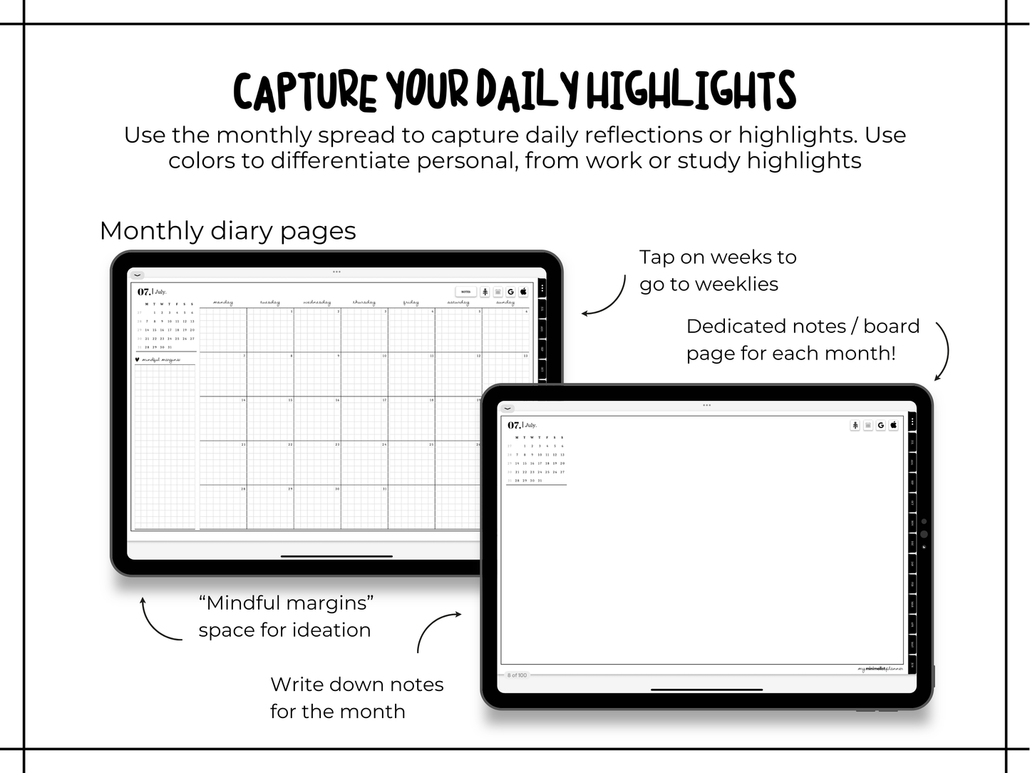 2026 Minimalist Digital Diary