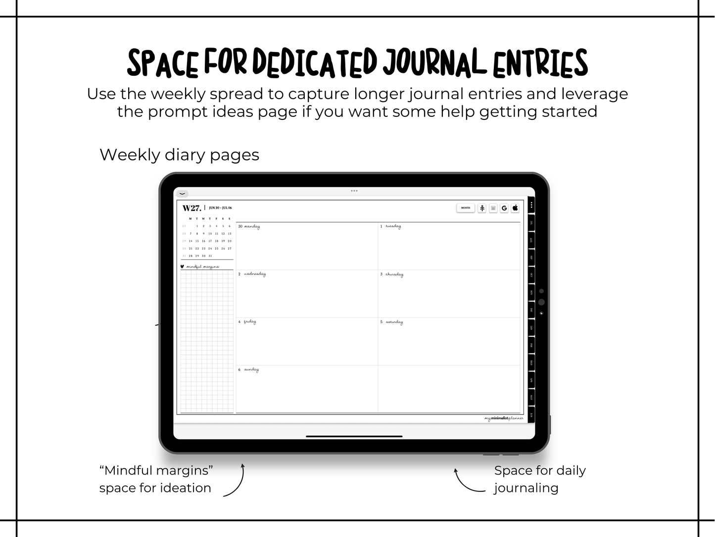2026 Minimalist Digital Diary