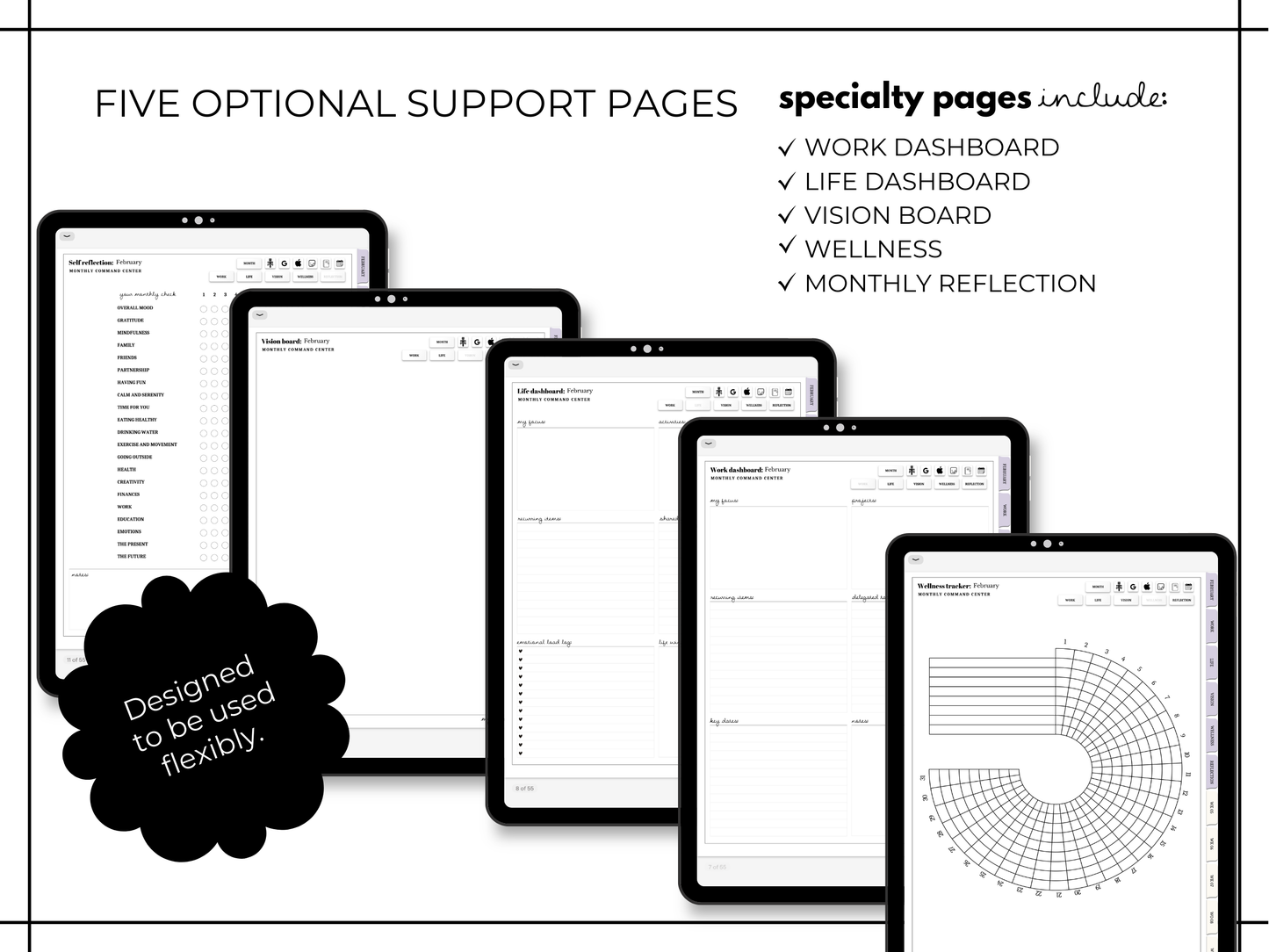 February 2026 - Monthly ADHD Digital Planner