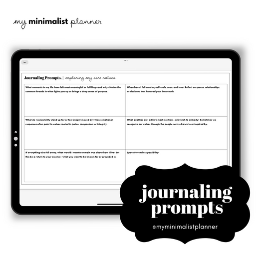 Journaling Prompts