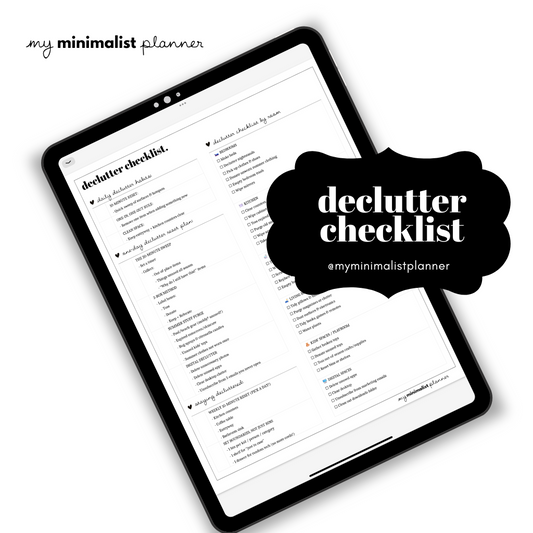 Declutter Checklist - Summer Cleanout!