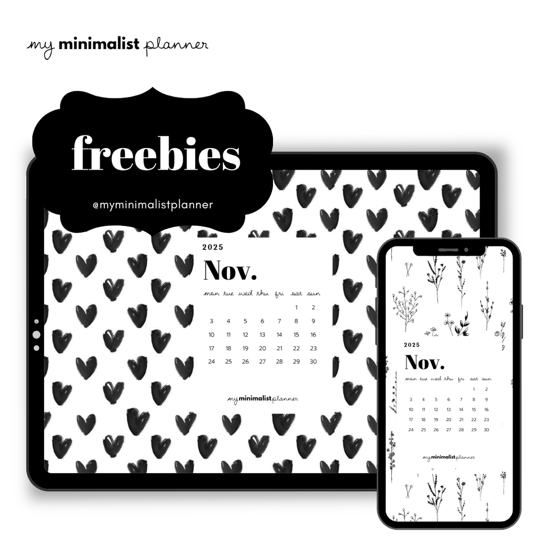 Freebies – My Minimalist Planner