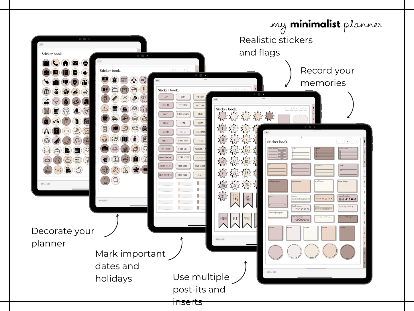 Everything Sticker Set "Essential Neutrals Collection"