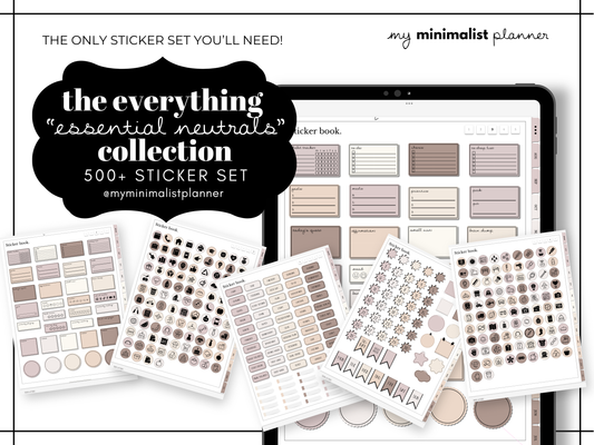 Everything Sticker Set "Essential Neutrals Collection"