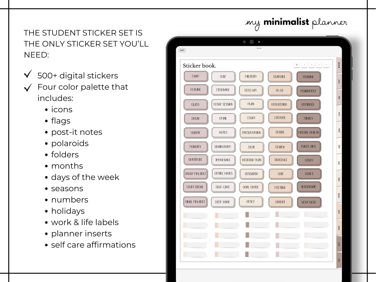 Everything Sticker Set "Essential Neutrals Collection"