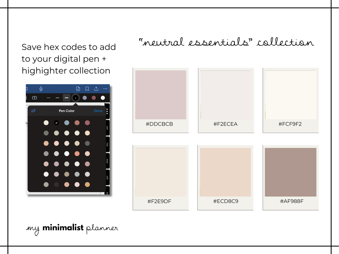Everything Sticker Set "Essential Neutrals Collection"