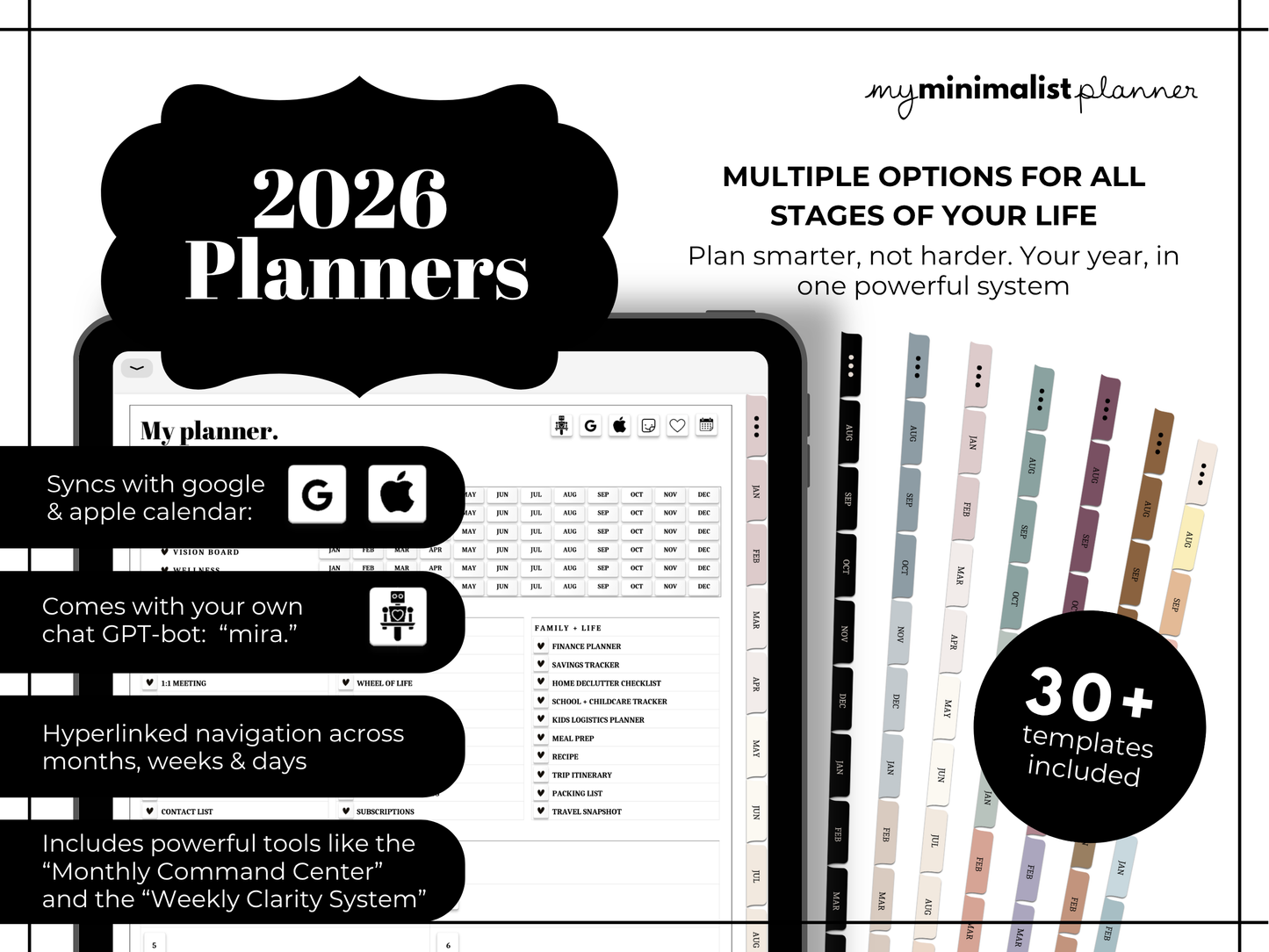 🖤 The 2026 Digital Life Planner Collection