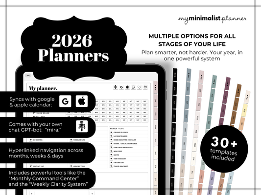 🖤 The 2026 Digital Life Planner Collection