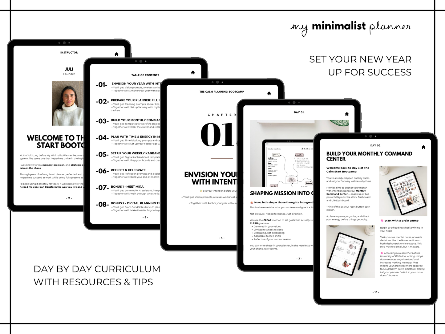 Calm Start Bootcamp (Digital Planning Workshop)