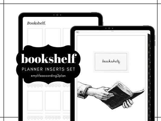 Minimalist Bookshelf Inserts and Reading Tracker, Book Review, Reading Wishlist Inserts for Goodnotes, Notes, Goodnotes Template, Planner