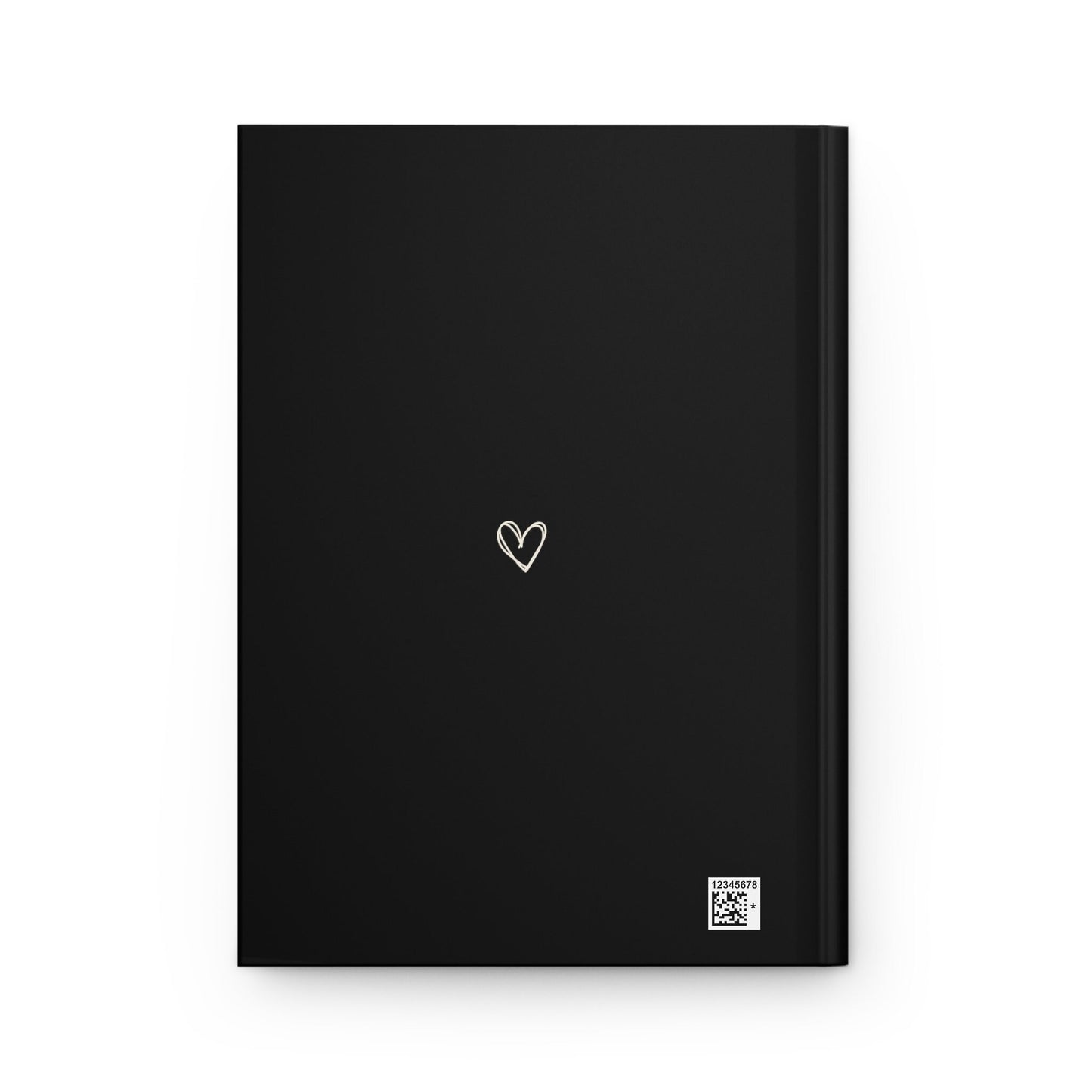 Minimalist "Work" Hardcover Notebook, Black & White Office Journal, Professional Planner Matte