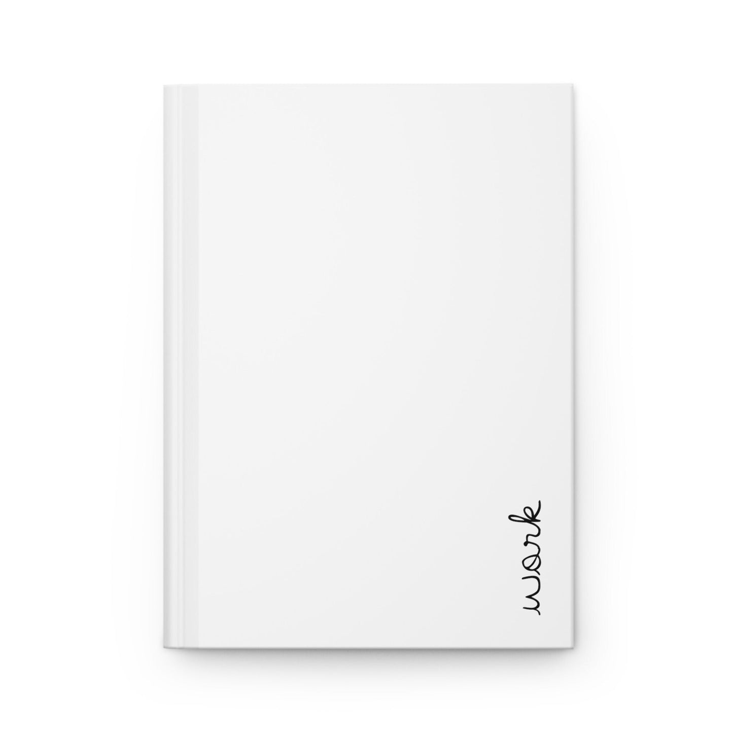 Minimalist Work Hardcover Notebook, Black & White Office Journal, Professional Planner Matte