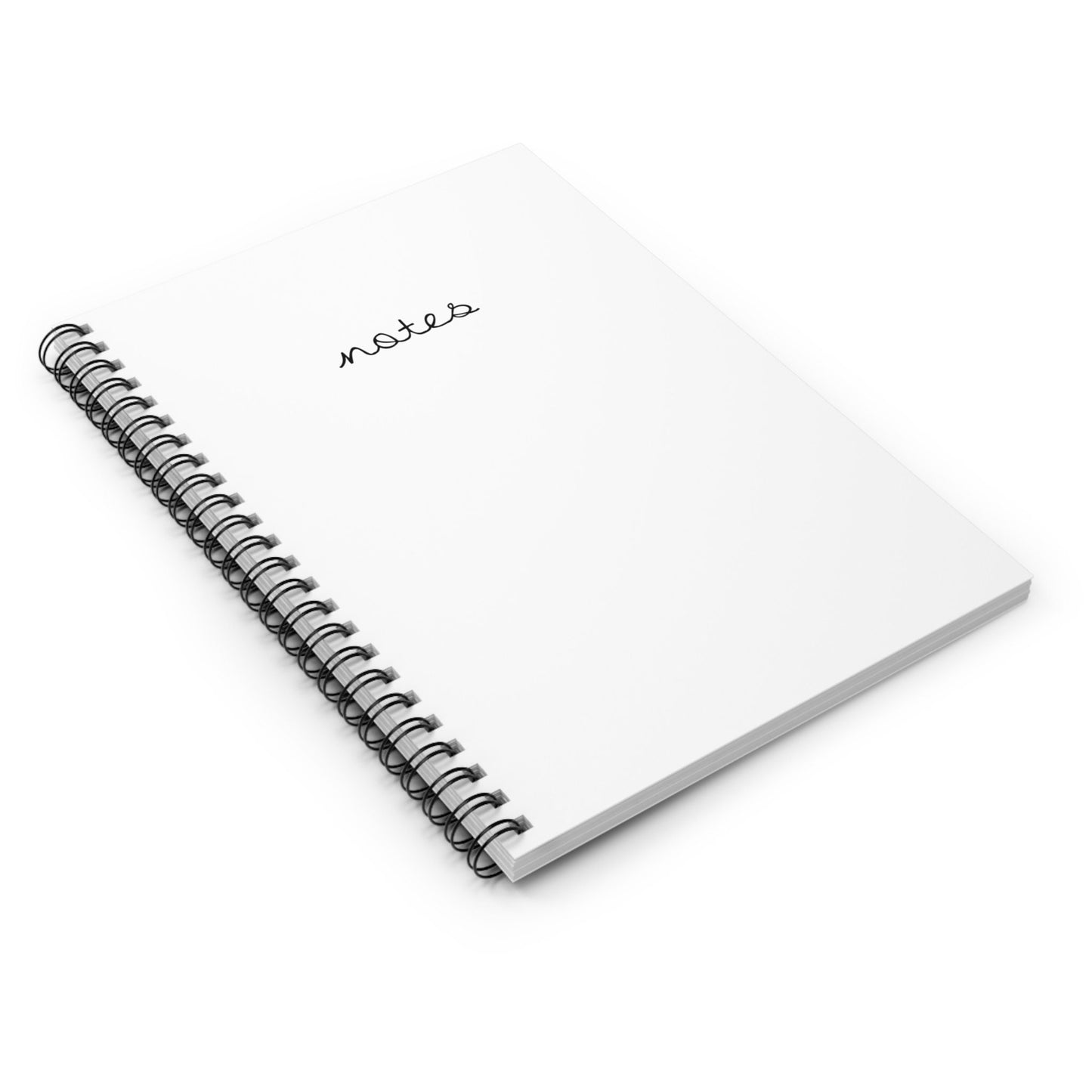 Minimalist Notes Spiral Notebook, Black & White Notepad, Monochrome Jotter