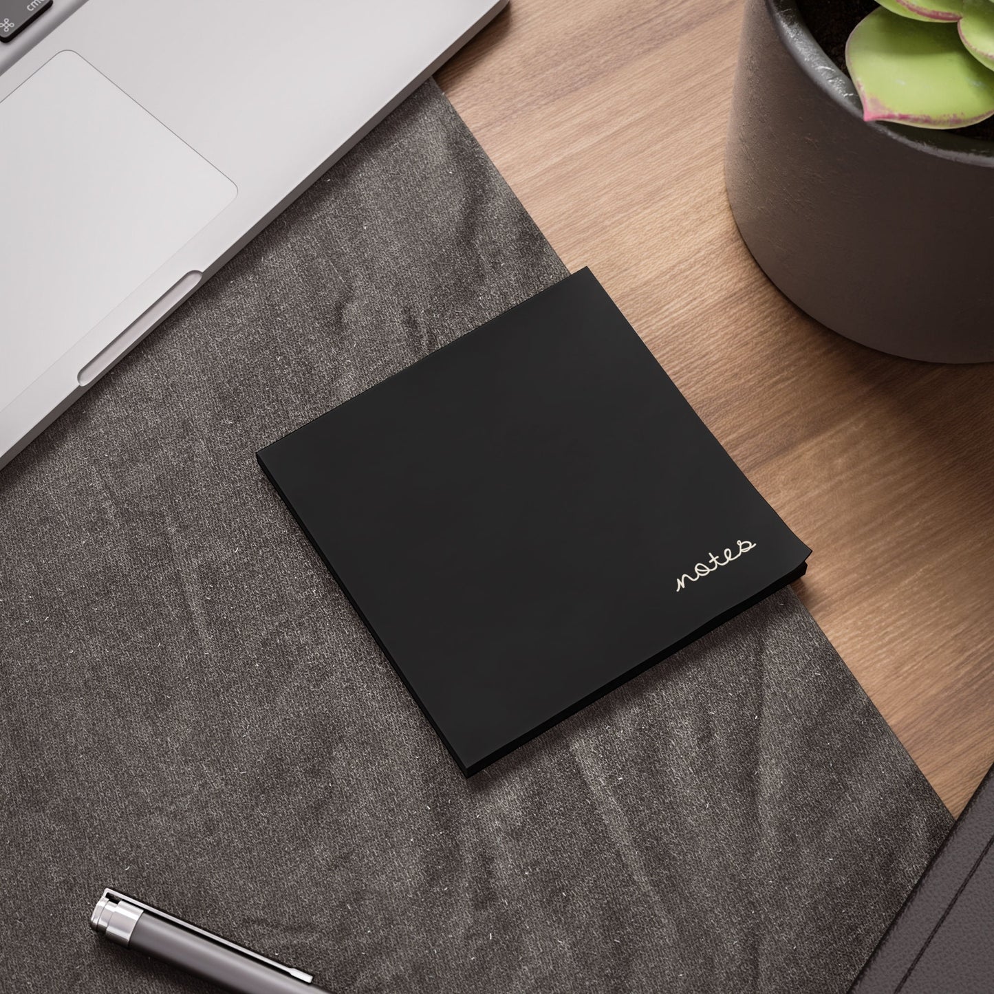 Minimalist Notes Post-it Note Pads, Black & White Sticky Notes