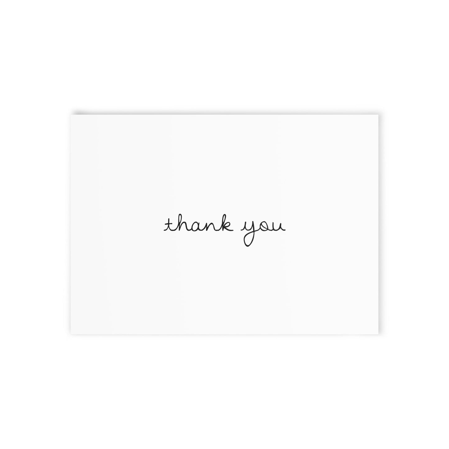 Minimalist Thank You Cards, Black & White Notes, Elegant Message, Luxury Card