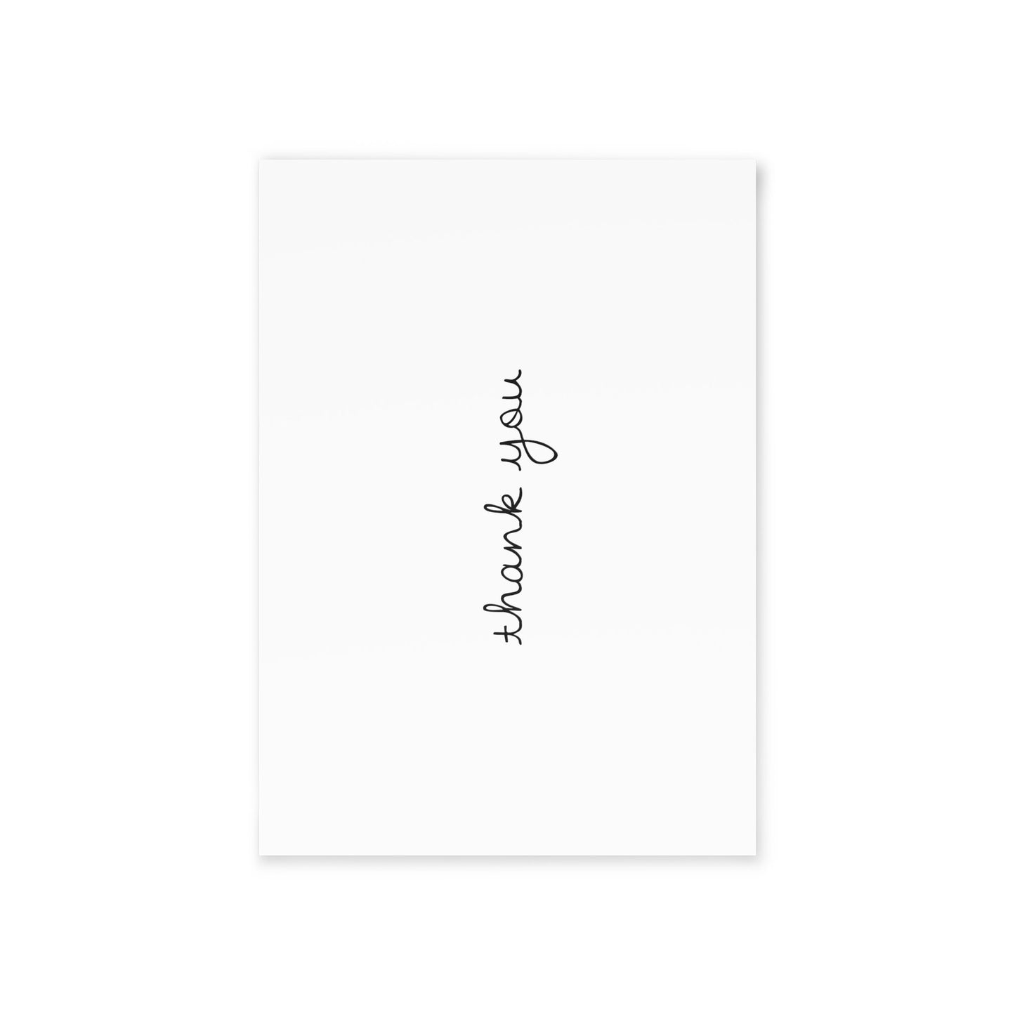 Minimalist Thank You Cards, Black & White Notes, Elegant Message, Luxury Card