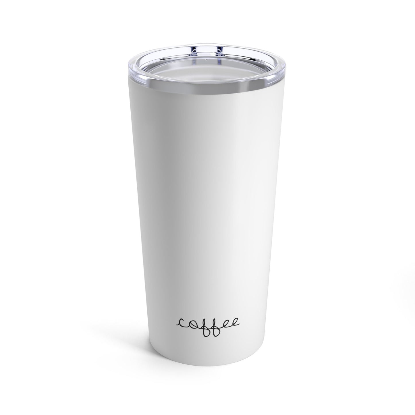 Minimalist Reusable Tumbler, Black & White Elegant Drinkware 20oz