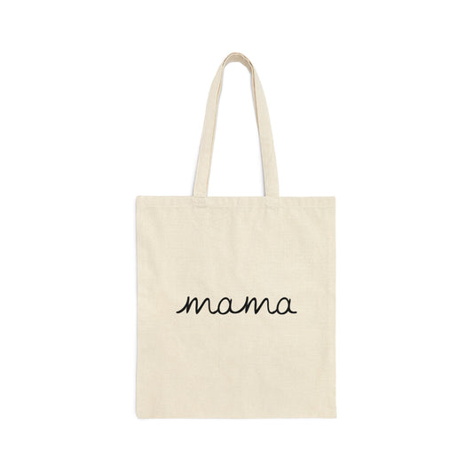 Minimalist Mama Cotton Tote Bag, Black & White City-Inspired Reusable Shopping