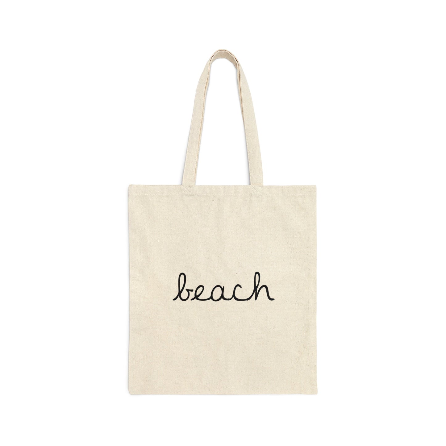 Minimalist Beach Cotton Tote Bag, Black & White City-Inspired Beach-Inspired Reusable Shopping Beach