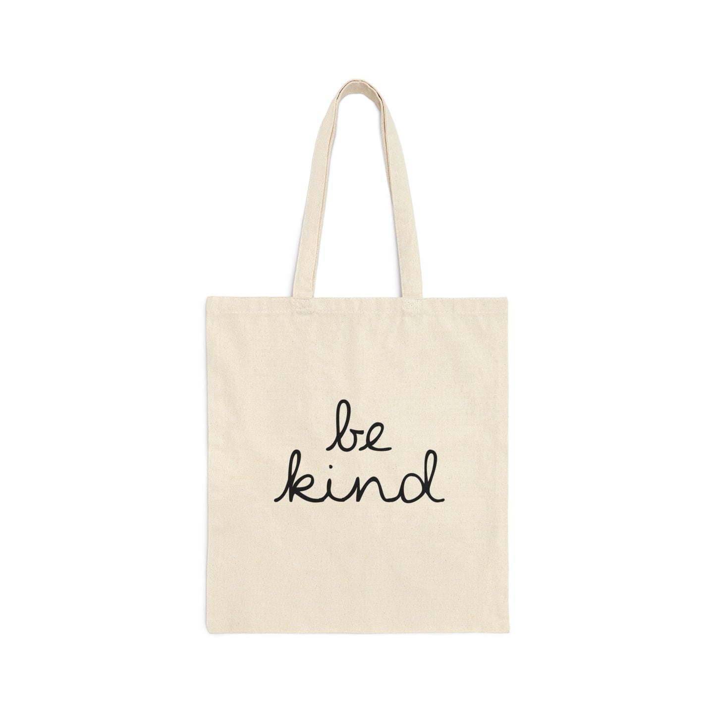 Minimalist Be Kind Cotton Tote Bag, Black & White City-Inspired Gym-Inspired Reusable Shopping Gym